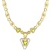 18K YG Ouro Verde & Diamonds Necklace 18.5