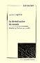 De la d�r�alisation du monde : R�alit� et fiction en conflit