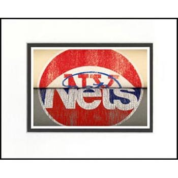 New Jersey Nets Vintage Sports Art