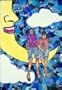 Colored Girls On The Moon 8" x 10" Ceramic Tile