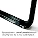 Slim Black Steel License Plate Frame with 2 Holes, Lifetime Warranty