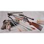 150 Lbs Wood Crossbow with Scope and Pack of Metal Arrows