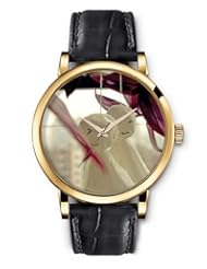 SPRAWL Aanalog Fashion Series Gold Ladies Watches of Genuine Black Leather Strap,Unique Wrist Watch for Women Girls Designed with Cute little dolls hanging