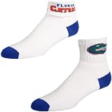 Florida Gators White (502) 9-11 Roll Down Ankle Socks