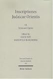 Inscriptiones Judaicae Orientis: Syria & Cyprus (Texts and Studies in Ancient Judaism)