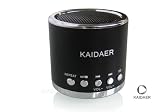 Mini Lautsprecher / Boxen / Soundstation / Lautsprechersystem / Speaker für MP3 / MP4 Player, PC, Netbook, Laptop, Tablet PC, iPod, iPhone, iPad, Handys, Smartphones, CD & DVD Player mit Micro-SD Kartenslot & 3,5mm Klinkenanschluss - Farbe: schwarz - inkl. original arcotec Handybändchen/Schlüsselband