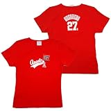 Los Angeles Angels Of Anaheim Vladimir Guerrero Women's Player Name and Number Babydoll T-shirt by 5th & Ocean