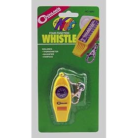 Click here to buy Coghlan's For Kids Four Function Whistle by Coghlans.