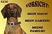 Garten & Freizeit : Metall - Warnschild Bayerischer Gebirgsschweißhund