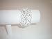 Bracelet Cuff Beads White