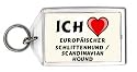 Ich liebe Europ&auml;ischer Schlittenhund / Scandinavian Hound Schl&uuml;sselhalter