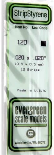 White Dimensional Strips .020in x .020in x 14in (10)