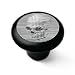 Optical Art Skull Decorative High Gloss Black Ceramic Drawer Knob