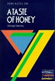 York Notes on a Taste of Honey By Shelagh Delaney Pb