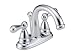 Delta 2565-217 Botanical Double-Handle Centerset Lavatory Faucet with Metal Pop-Up, Chrome