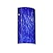 Besa Lighting 704286-WH 1X75W A19 Tamburo 7 Wall Sconce with Blue Cloud Glass, White Finish