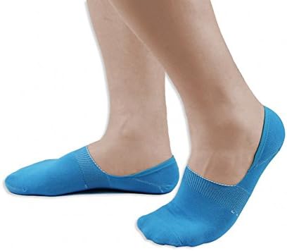 Gershman New Fashion Men Foot Covers Socks Invisible Stockings 8584 (free size, blue)