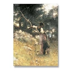 Dans les Oliviers a Capri, Italie - 5" x 7" Museum Quality Greeting Card