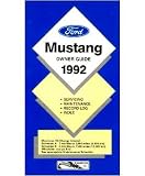 1992 FORD MUSTANG Owners Manual User Guide