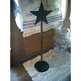Wrought Iron Paper Towel Holder -Standing- Star Top Amish Made