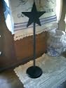 Wrought Iron Paper Towel Holder -Standing- Star Top Amish Made
