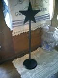 Wrought Iron Paper Towel Holder -Standing- Star Top Amish Made