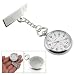Nurses Silver Tone Pocket Quartz Cross Brooch Watch