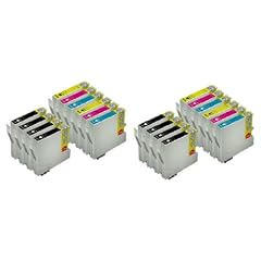 20 x kompatible XL Tintenpatronen mit CHIP, kompatibel zu Epson (8x schwarz T711, 4x cyan T712, 4x magenta T713, 4x gelb T714)