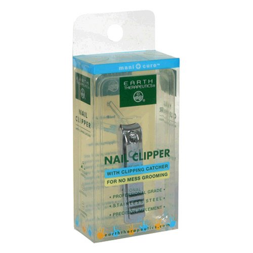 Earth Therapeutics Manicure Nail Clipper, with Clipping Catcher, 1 clipper (Pack of 5)