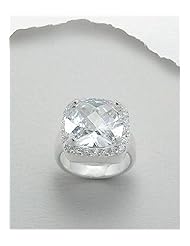 CZ Ring In 92.5 Sterling Silver