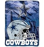 Dallas Cowboys NFL 60" X 80" Royal Plush Raschel Throw Blanket Aggression Style