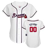 MLB Women's Atlanta Braves Replica Jersey Personalized (White, Medium)