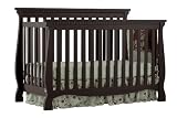 Best Price Stork Craft Venetian 4-in-1 Fixed Side Convertible Crib, Black