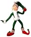 Annalee 14-Inch Green Candystripe Elf