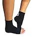 MÜV365 Plantar Fasciitis Support Socks Foot Sleeve Set - With 2 or 4 Open Toe Toeless Compression Socks - Comfortable Cotton Blend - Exceptional Quality, Black, M