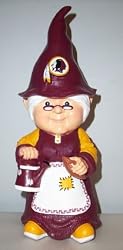 Forever Collectibles NFL Washington Redskins Team Female Gnome