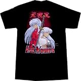 Inuyasha: Inuyasha and Sesshomaru Black T Shirt Adult