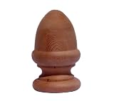 Woodway Products 870.1869 4-by-4-Inch Cedar Acorn Finial Post Cab