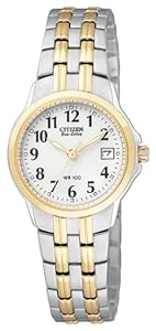  Citizen Women's EW1544-53A Eco-Drive Silhouette Sport Two-Tone Watch