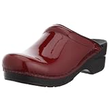 Dansko Women's Sonja Patent Leather Clog,Claret,36 EU / 5.5-6 B(M) US ~ Dansko