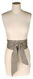L. Erickson USA Obi Sash Belt - Houndstooth Chocolate/Camel
