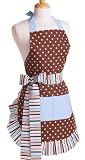 Flirty Aprons 10002 Women's Blue Chocolate Apron