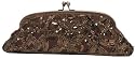 Scribble Beaded and Sequin Pattern Clutch Evening Bag - (Monaco)