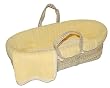 Tadpoles Cable Knit Moses Basket Set in Yellow