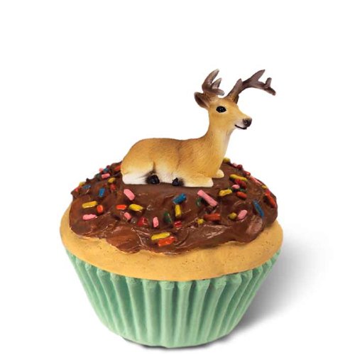 Deer Buck Cupcake Trinket Box