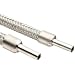 Stainless Steel 316 Super MiniFlex Hose w/304 Braid, Male Pipe Fittings, 3/16ID, 12" L, 1.18" Bend