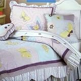 NEW TIME 4 BED  BUTTERFLY 2PC FULL QUILT SET@Sale@