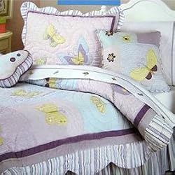 NEW "TIME 4 BED " BUTTERFLY 2PC FULL QUILT SET@Sale@