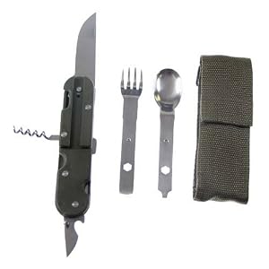 Eßbesteck ‘Outdoor’ 6 Funktionen + Nylonetui