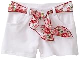 Love U Lots Girls 2-6X Constructed Short With Floral Belt